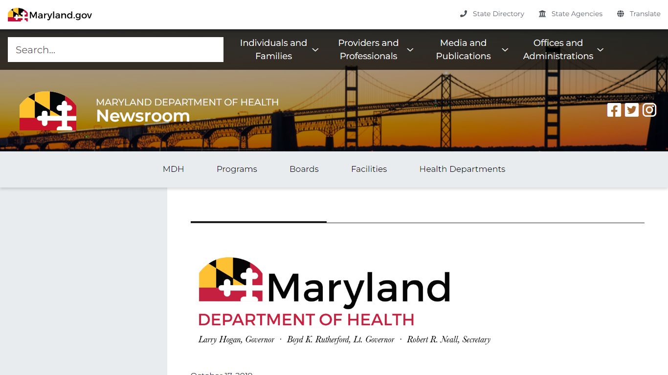 Maryland Department of Health Maryland Department of Health launches ...